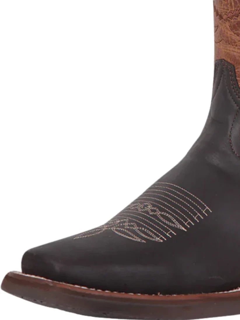 Men's Bovine Leather Classic Western Rodeo Cowboy Boots 'El General' Choco 43004 - BELLEZA'S - Men's Bovine Leather Classic Western Rodeo Cowboy Boots 'El General' Choco 43004 - Men's Boot - 04300401