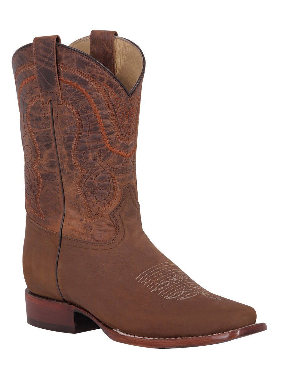 Men's Bovino Crazy Leather Classic Rodeo Western Cowboy Boots 'El General' 42997 - BELLEZA'S - Men's Bovino Crazy Leather Classic Rodeo Western Cowboy Boots 'El General' 42997 - Men's Boot - 04299701