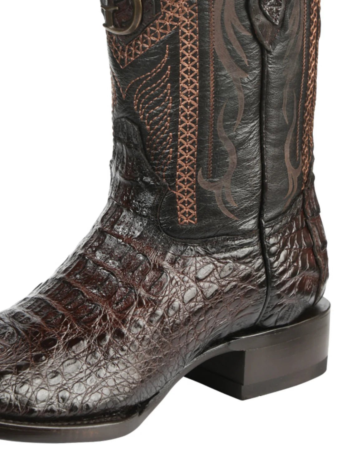 Men's Caimán Exotic Cowboy Boots Original 'El General' Brown 45522 - BELLEZA'S - Men's Caimán Exotic Cowboy Boots Original 'El General' Brown 45522 - Men's Boot - 04552201