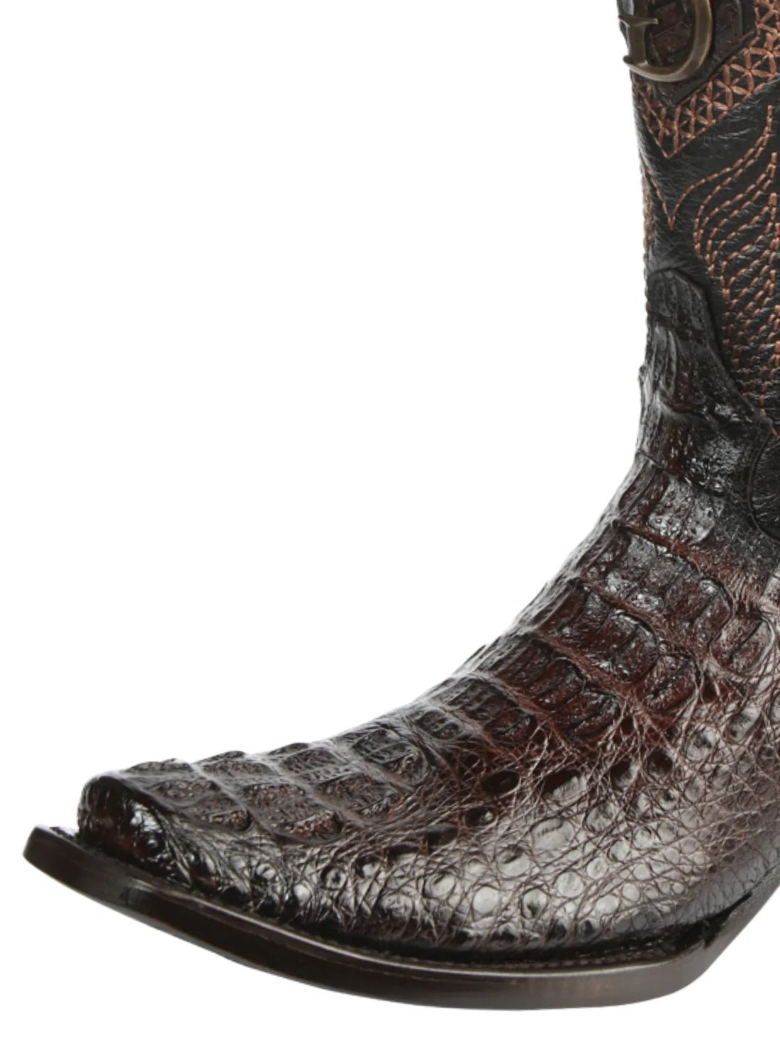 Men's Caimán Exotic Cowboy Boots Original 'El General' Brown 45522 - BELLEZA'S - Men's Caimán Exotic Cowboy Boots Original 'El General' Brown 45522 - Men's Boot - 04552201