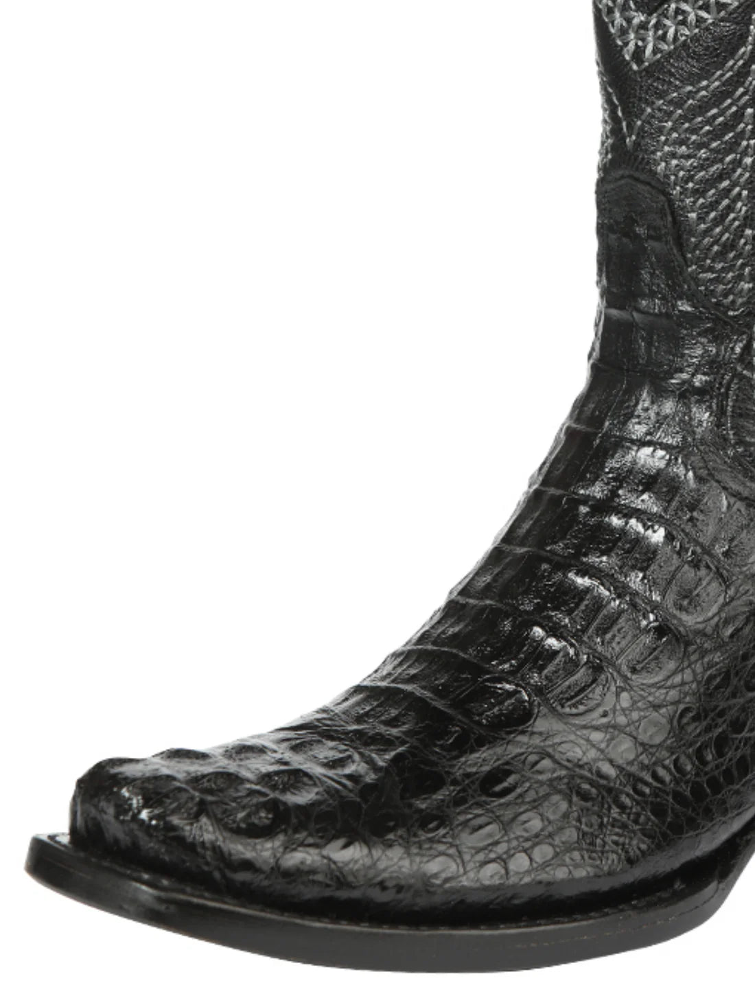 Men's Caimán Exotic Original Rodeo Cowboy Boots 'El General' Black 45521 - BELLEZA'S - Men's Caimán Exotic Original Rodeo Cowboy Boots 'El General' Black 45521 - Men's Boot - 04552101