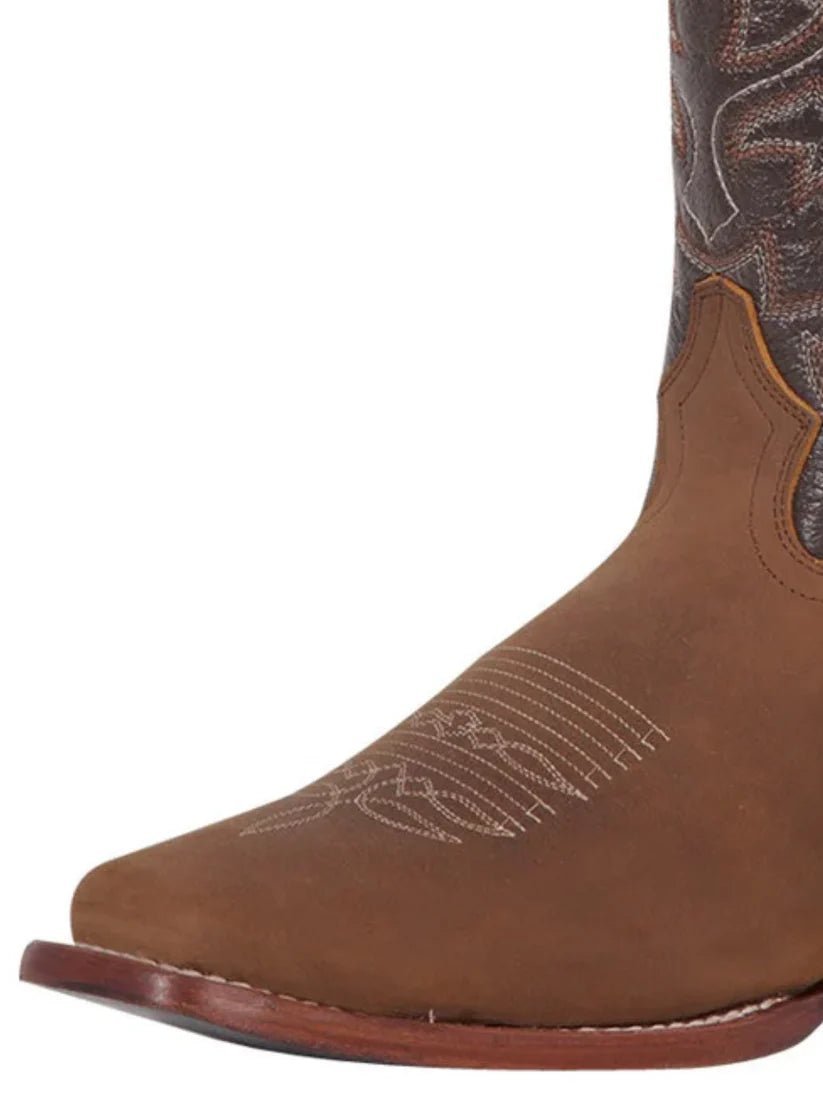 Men's Classic Crazy Bovine Leather Rodeo Boots 'El General' Tan Color 43007 - BELLEZA'S - Men's Classic Crazy Bovine Leather Rodeo Boots 'El General' Tan Color 43007 - Men's Boot - 04300701