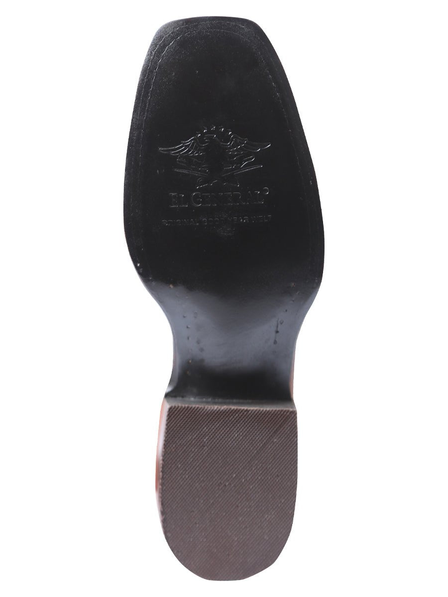 Men's Classic Crazy Bovine Leather Rodeo Boots 'El General' Tan Color 43007 - BELLEZA'S - Men's Classic Crazy Bovine Leather Rodeo Boots 'El General' Tan Color 43007 - Men's Boot - 04300701