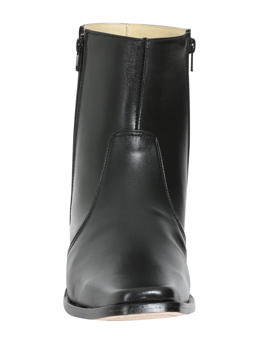 Men's Classic Dress Boots with Double Closure 'El Besserro' Black Color 10661 - BELLEZA'S - Men's Classic Dress Boots with Double Closure 'El Besserro' Black Color 10661 - Men's Ankle Boots - 01066101