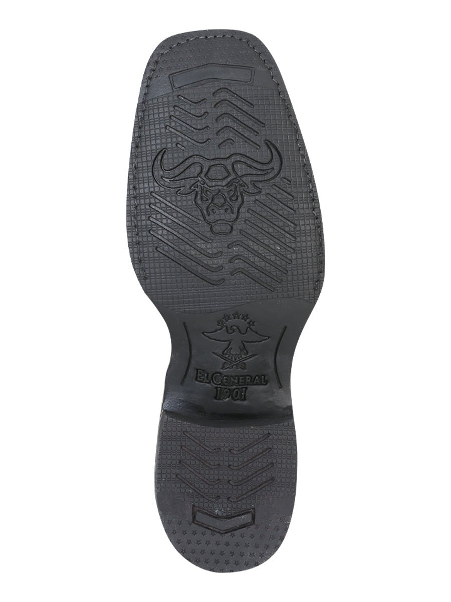 Men's Classic Genuine Leather Saddle Rodeo Cowboy Boots 'El General' 33305 - BELLEZA'S - Men's Classic Genuine Leather Saddle Rodeo Cowboy Boots 'El General' 33305 - Men's Boot - 03330501