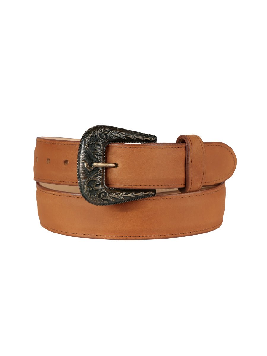 Men's Cowboy Belt With Oval Buckle Crazy Kansas 'El General' 44661 - BELLEZA'S - Men's Cowboy Belt With Oval Buckle Crazy Kansas 'El General' 44661 - Men's Belts - 04466101