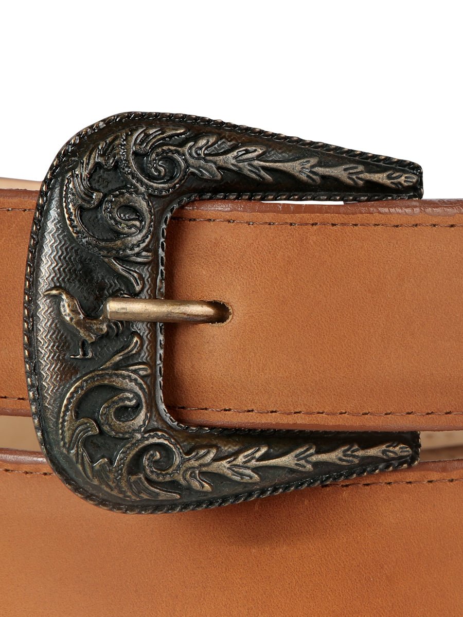 Men's Cowboy Belt With Oval Buckle Crazy Kansas 'El General' 44661 - BELLEZA'S - Men's Cowboy Belt With Oval Buckle Crazy Kansas 'El General' 44661 - Men's Belts - 04466101
