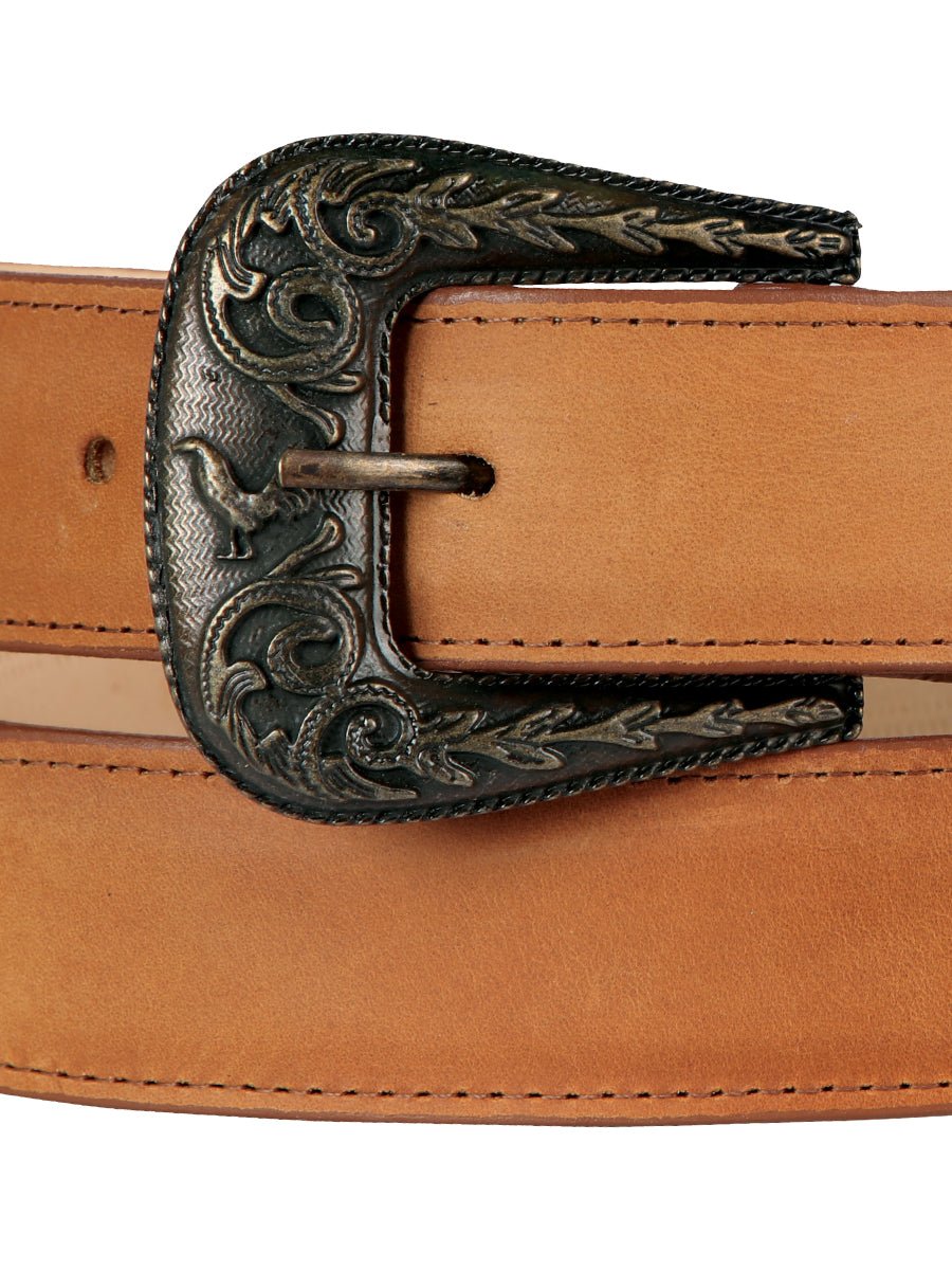 Men's Cowboy Belt With Oval Buckle Crazy Kansas 'El General' 44662 - BELLEZA'S - Men's Cowboy Belt With Oval Buckle Crazy Kansas 'El General' 44662 - Men's Belts - 04466201