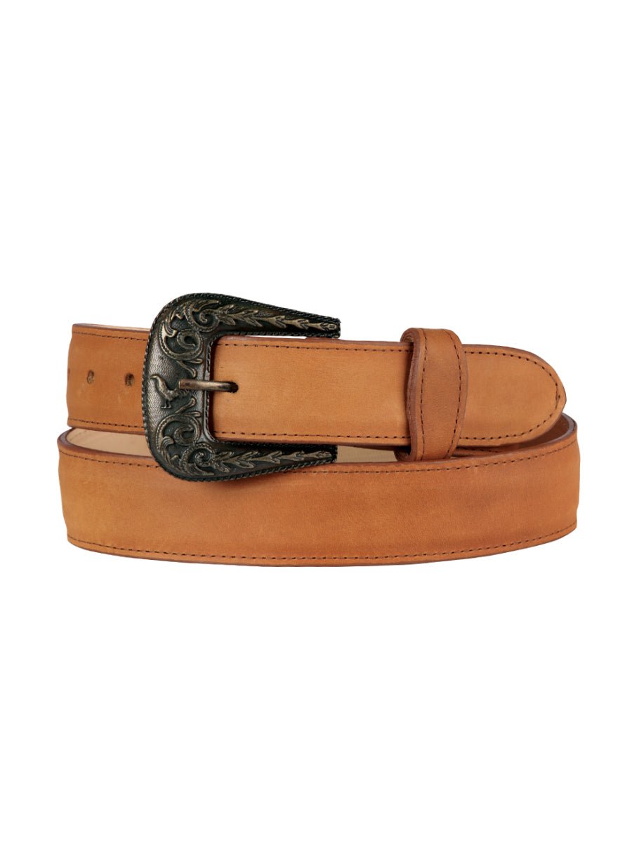 Men's Cowboy Belt With Oval Buckle Crazy Kansas 'El General' 44662 - BELLEZA'S - Men's Cowboy Belt With Oval Buckle Crazy Kansas 'El General' 44662 - Men's Belts - 04466201