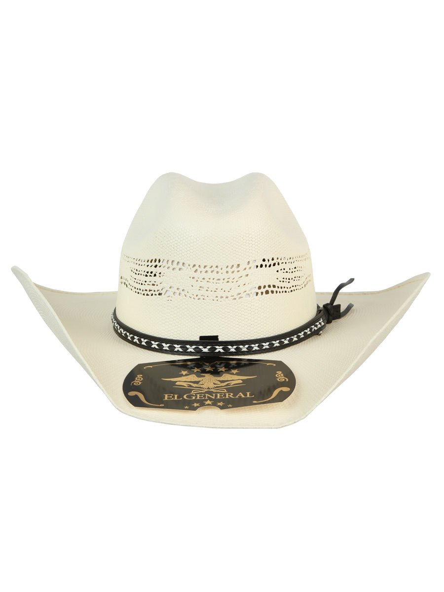 Men's El General 20X Palm Straw Western Hat - Bangora Toro 45763 - BELLEZA'S - Men's El General 20X Palm Straw Western Hat - Bangora Toro 45763 - CABALLERO - 04576301