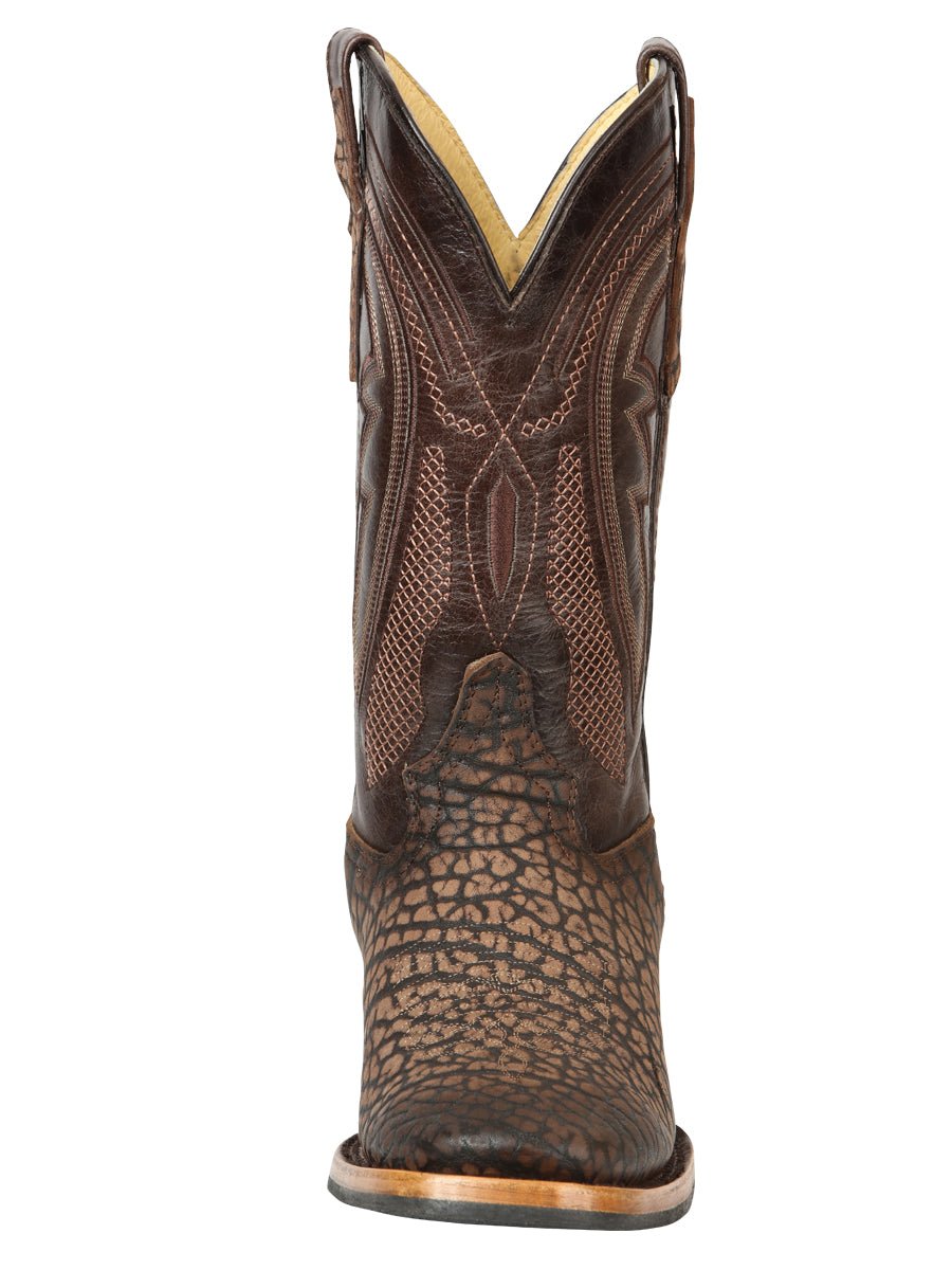 Men’s El General Rodeo Boot - Imitation Bull Neck Sand 45667 - BELLEZA'S - Men’s El General Rodeo Boot - Imitation Bull Neck Sand 45667 - CABALLERO - 04566701
