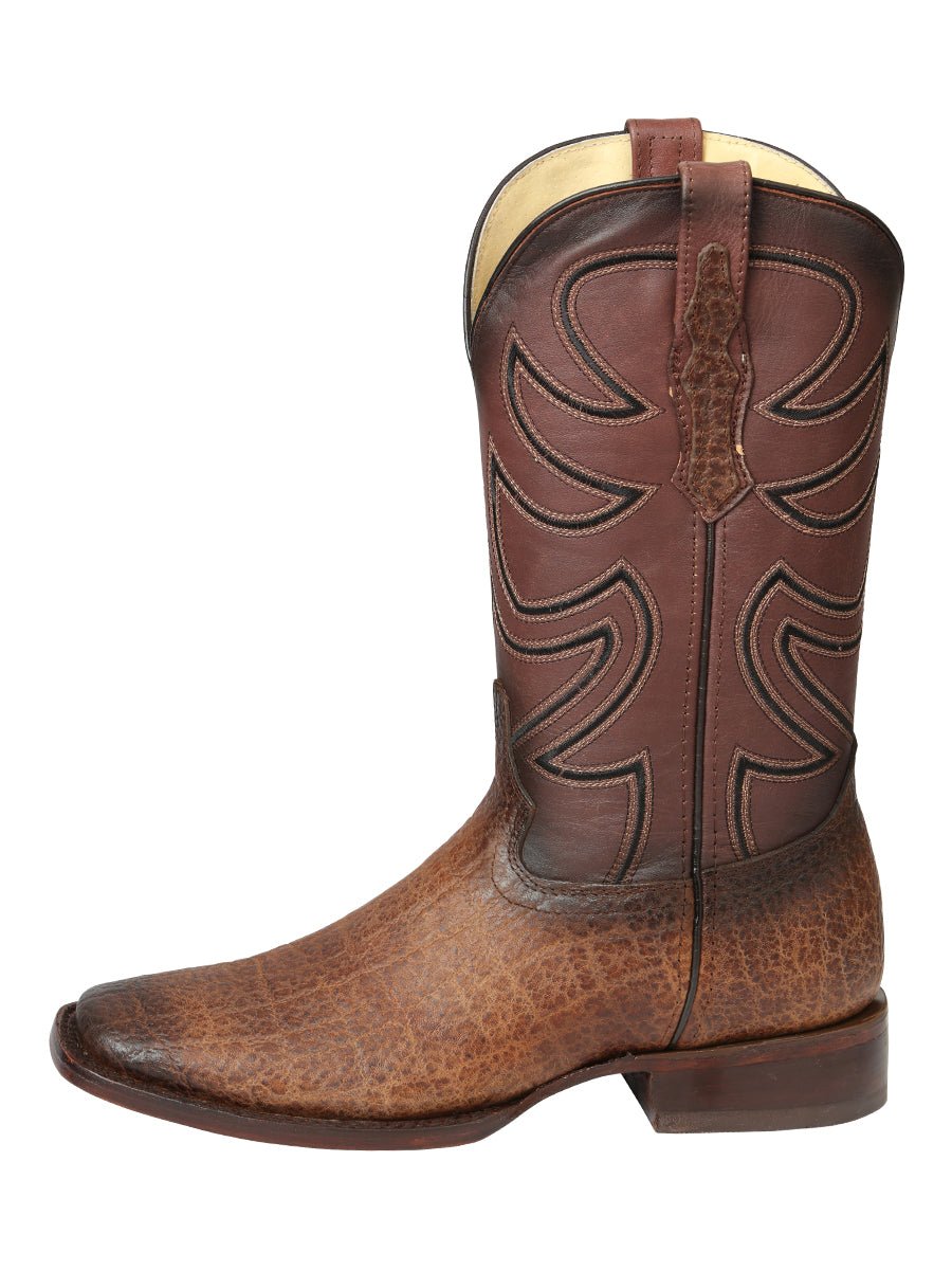 Men’s El General Rodeo Boots - Tobacco Elephant Print 45665 - BELLEZA'S - Men’s El General Rodeo Boots - Tobacco Elephant Print 45665 - CABALLERO - 04566501