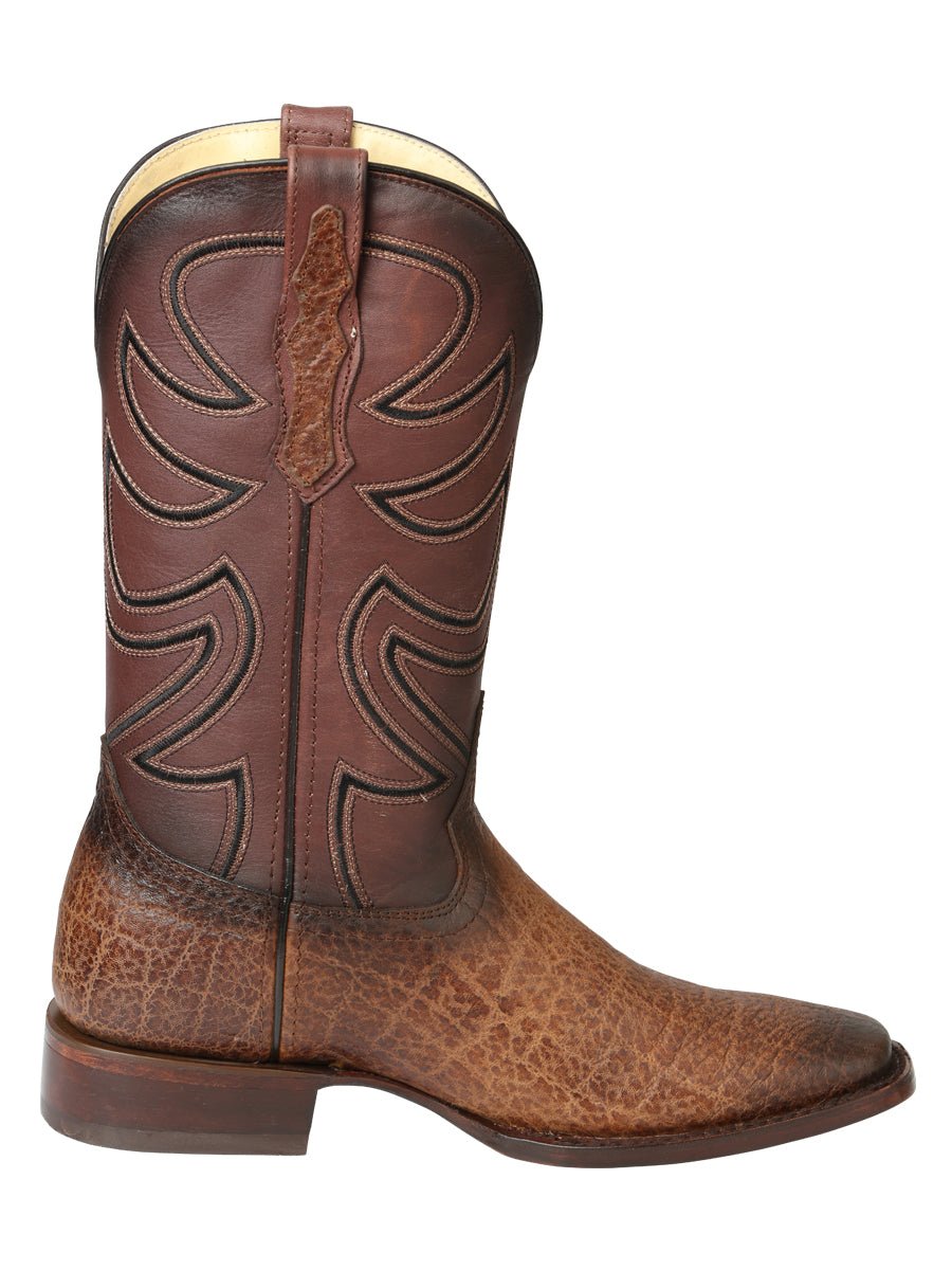 Men’s El General Rodeo Boots - Tobacco Elephant Print 45665 - BELLEZA'S - Men’s El General Rodeo Boots - Tobacco Elephant Print 45665 - CABALLERO - 04566501
