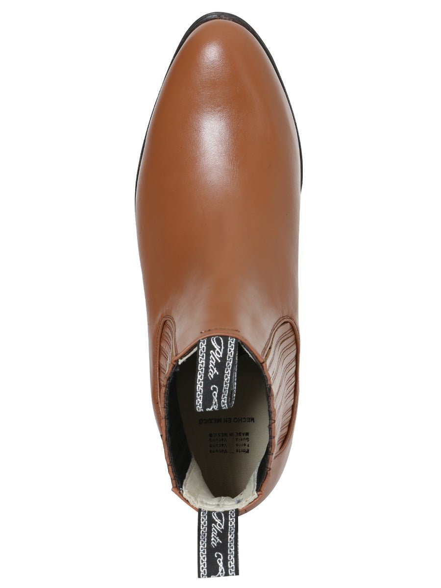 Men's Genuine Leather Classic Charro Boots 'El Canelo' Atlas Maple 227 - BELLEZA'S - Men's Genuine Leather Classic Charro Boots 'El Canelo' Atlas Maple 227 - Men's Ankle Boots - 00022701