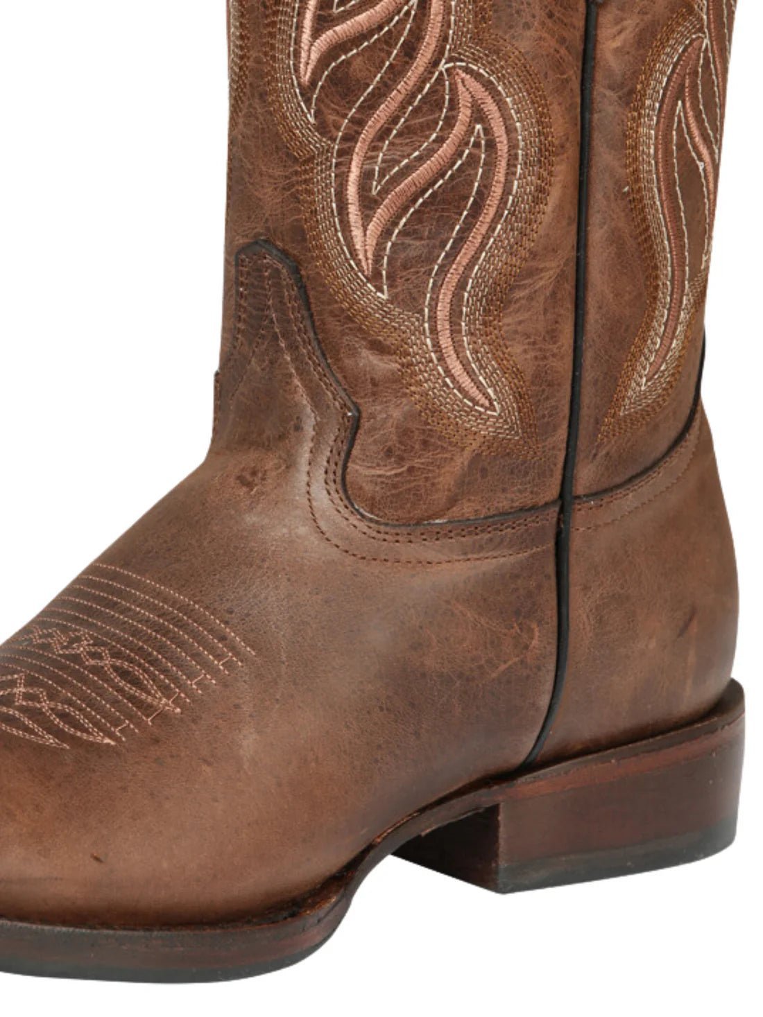 Men's Genuine Leather Classic Western Cowboy Boots 'El General' Brown 44860 - BELLEZA'S - Men's Genuine Leather Classic Western Cowboy Boots 'El General' Brown 44860 - Men's Boot - 04486001