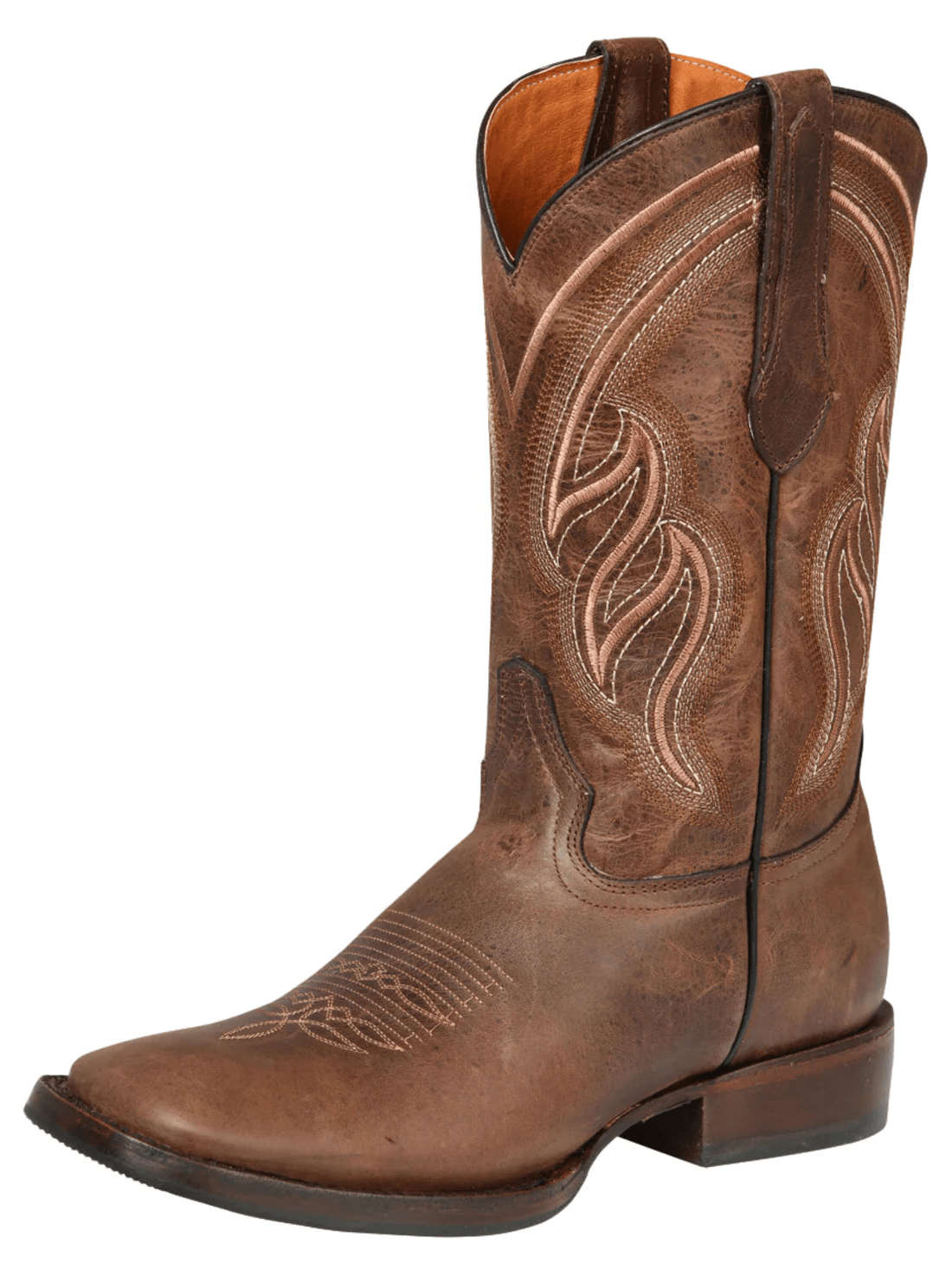 Men's Genuine Leather Classic Western Cowboy Boots 'El General' Brown 44860 - BELLEZA'S - Men's Genuine Leather Classic Western Cowboy Boots 'El General' Brown 44860 - Men's Boot - 04486001
