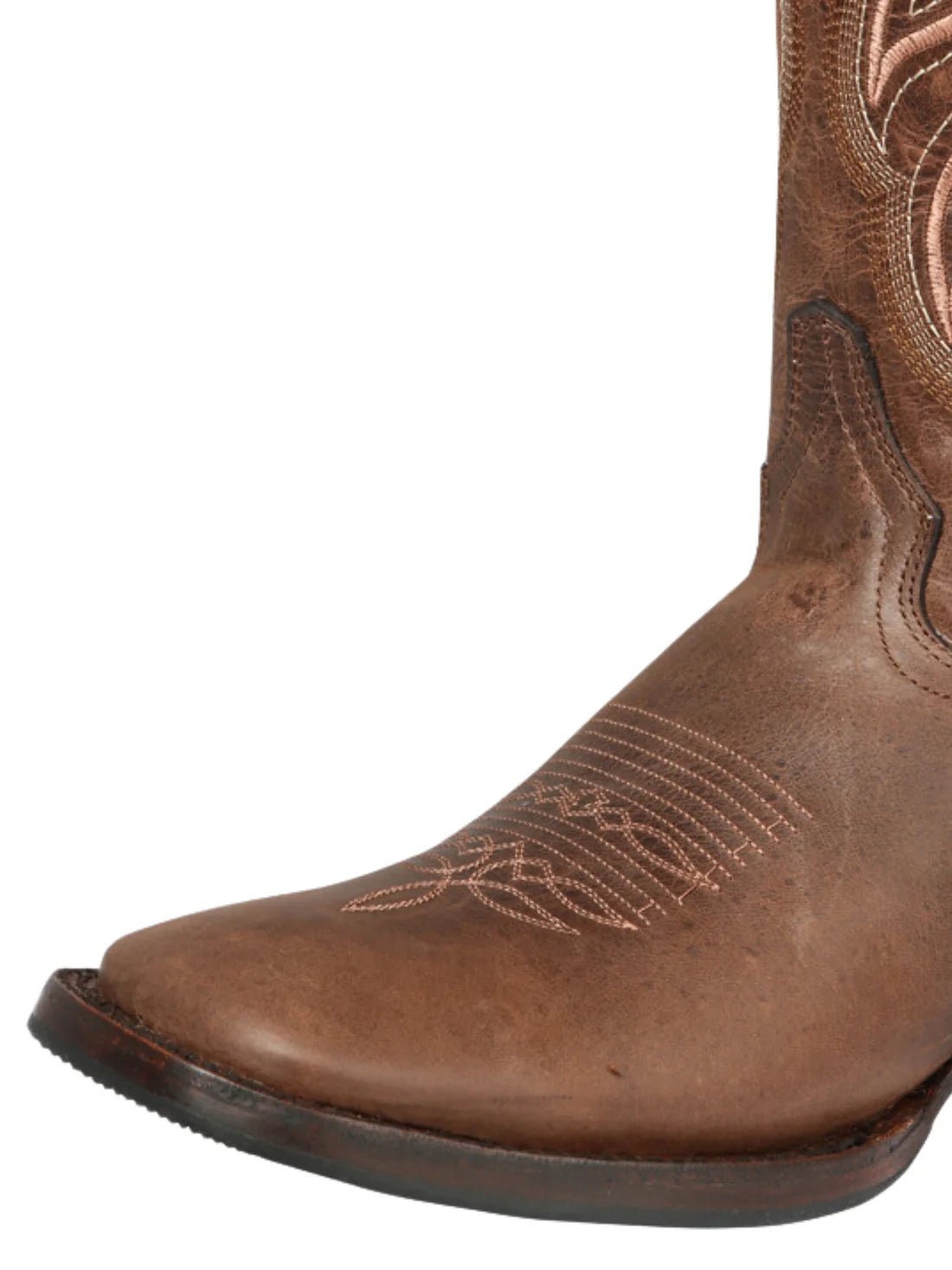 Men's Genuine Leather Classic Western Cowboy Boots 'El General' Brown 44860 - BELLEZA'S - Men's Genuine Leather Classic Western Cowboy Boots 'El General' Brown 44860 - Men's Boot - 04486001