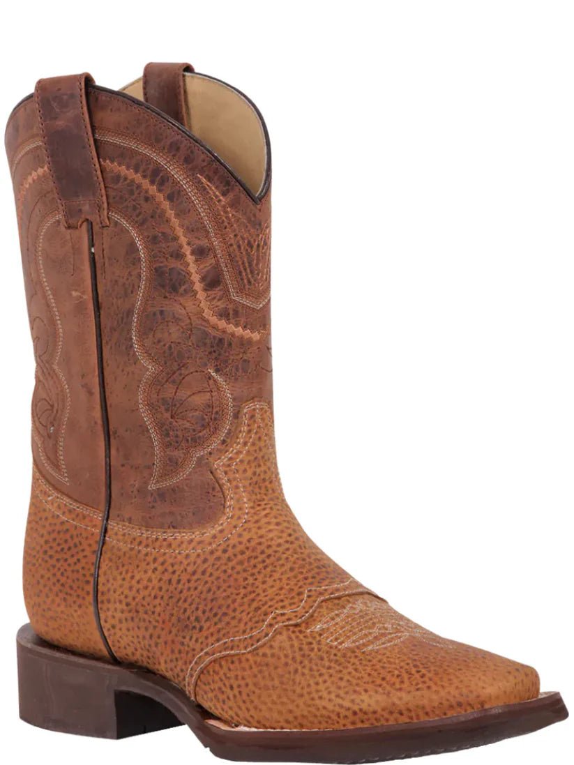 Men's Genuine Leather Classic Western Rodeo Cowboy Boots 'El General' Honey 43012 - BELLEZA'S - Men's Genuine Leather Classic Western Rodeo Cowboy Boots 'El General' Honey 43012 - Men's Boot - 04301201