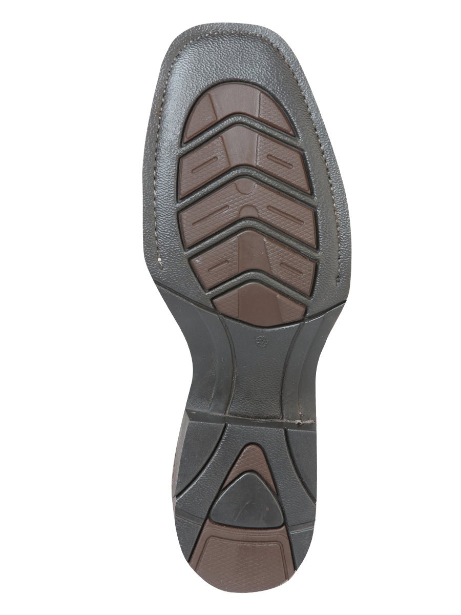 Men's Genuine Leather Embroidered Design Western Cowboy Boots 'El General' 51118 - BELLEZA'S - Men's Genuine Leather Embroidered Design Western Cowboy Boots 'El General' 51118 - Men's Boot - 05111801