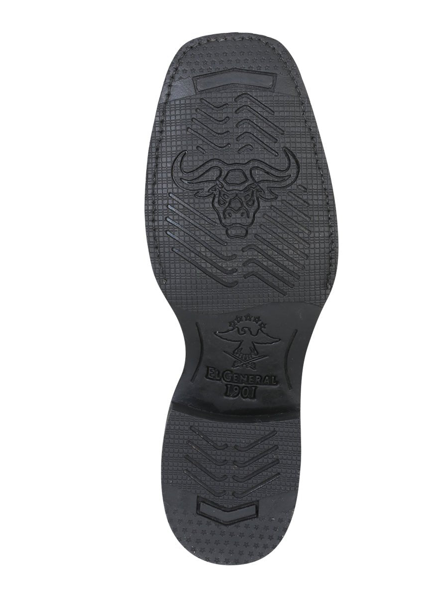 Men's Genuine Leather Embroidered Saddle Western Rodeo Cowboy Boots 'El General' 34313 - BELLEZA'S - Men's Genuine Leather Embroidered Saddle Western Rodeo Cowboy Boots 'El General' 34313 - Men's Boot - 03431301