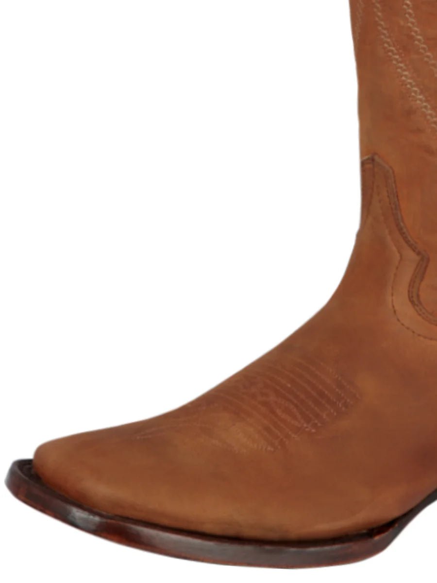 Men's Genuine Leather Rodeo Kansas Western Cowboy Boots 'El General' Honey 44658 - BELLEZA'S - Men's Genuine Leather Rodeo Kansas Western Cowboy Boots 'El General' Honey 44658 - Men's Boot - 04465801