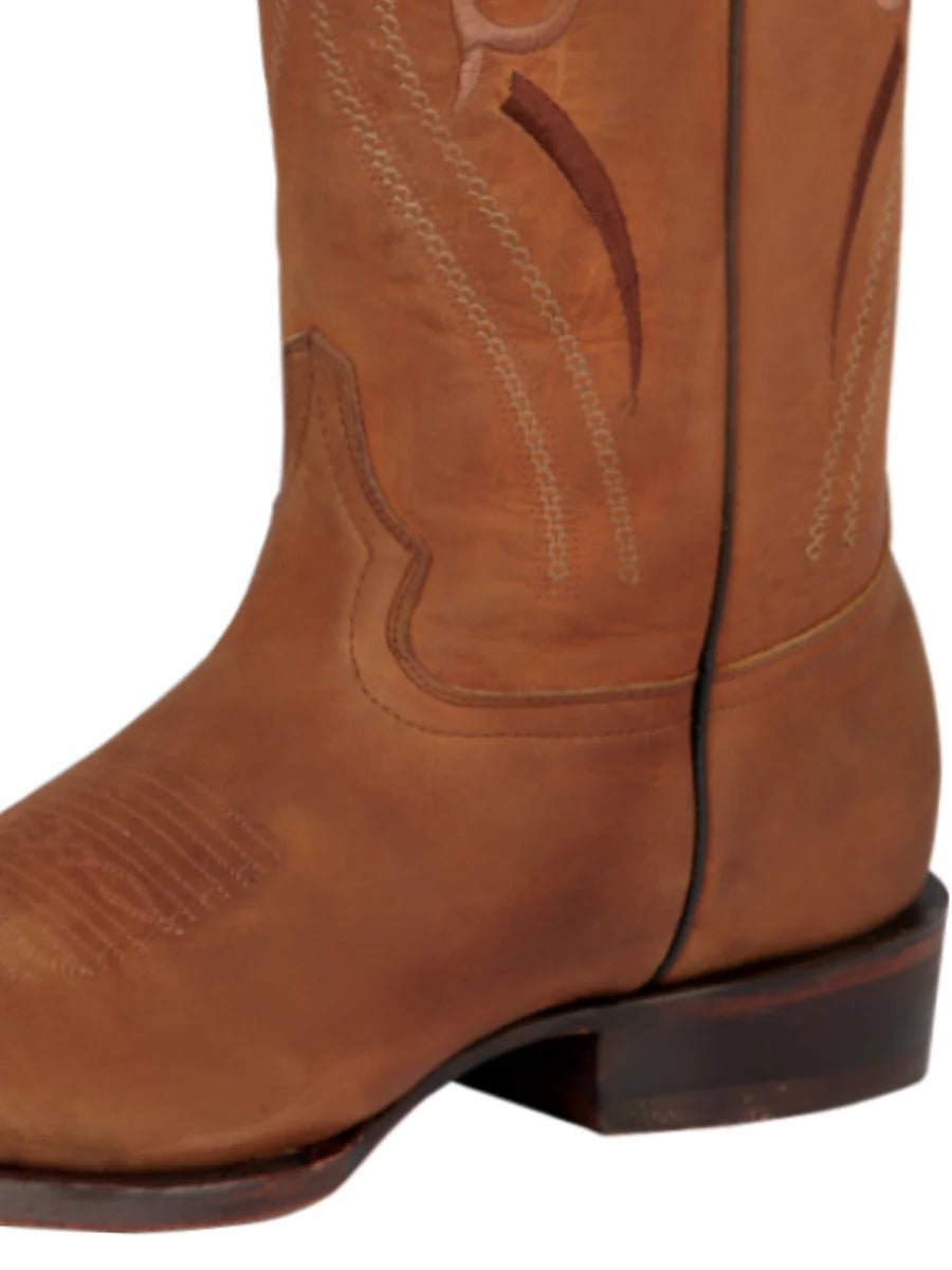 Men's Genuine Leather Rodeo Kansas Western Cowboy Boots 'El General' Honey 44658 - BELLEZA'S - Men's Genuine Leather Rodeo Kansas Western Cowboy Boots 'El General' Honey 44658 - Men's Boot - 04465801