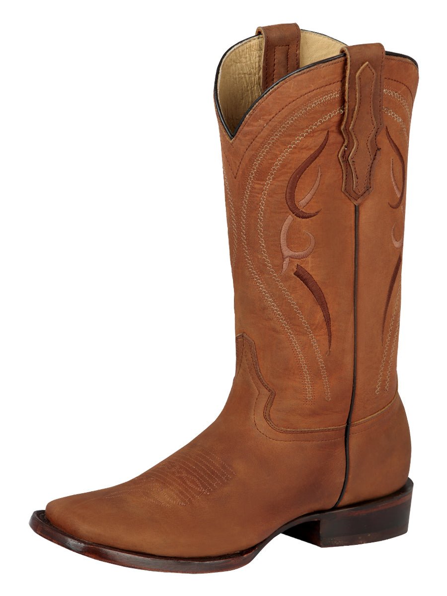 Men's Genuine Leather Rodeo Kansas Western Cowboy Boots 'El General' Honey 44658 - BELLEZA'S - Men's Genuine Leather Rodeo Kansas Western Cowboy Boots 'El General' Honey 44658 - Men's Boot - 04465801