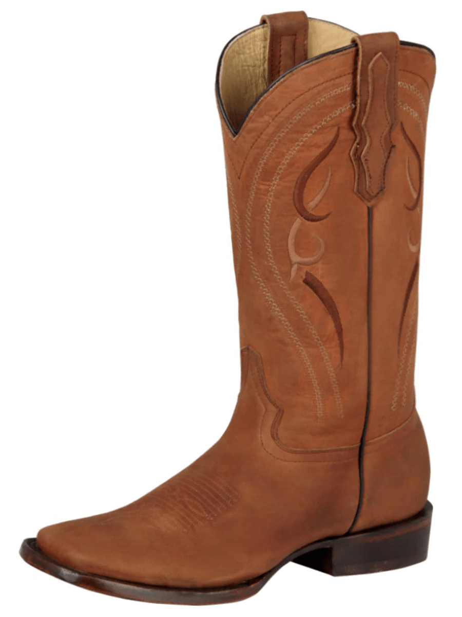 Men's Genuine Leather Rodeo Kansas Western Cowboy Boots 'El General' Honey 44658 - BELLEZA'S - Men's Genuine Leather Rodeo Kansas Western Cowboy Boots 'El General' Honey 44658 - Men's Boot - 04465801