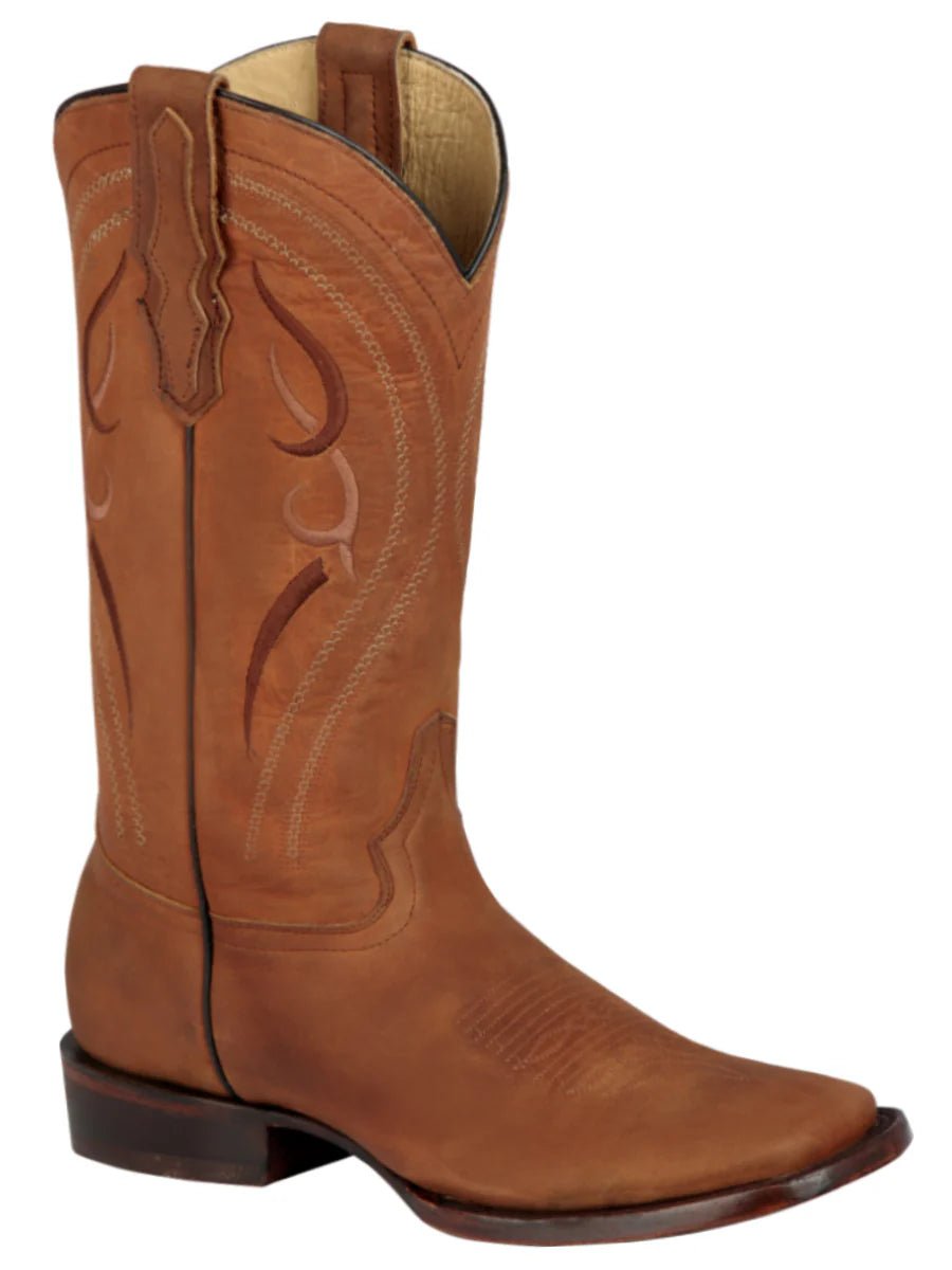 Men's Genuine Leather Rodeo Kansas Western Cowboy Boots 'El General' Honey 44658 - BELLEZA'S - Men's Genuine Leather Rodeo Kansas Western Cowboy Boots 'El General' Honey 44658 - Men's Boot - 04465801