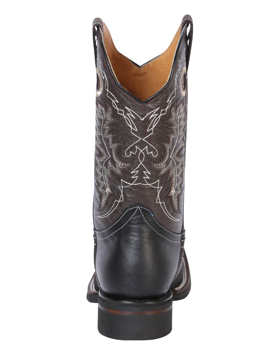 Men's Genuine Leather Saddle Western Rodeo Cowboy Boots 'El General' 33308 - BELLEZA'S - Men's Genuine Leather Saddle Western Rodeo Cowboy Boots 'El General' 33308 - Men's Boot - 03330801