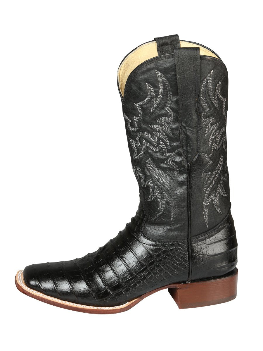 Men's Leather Coco Belly Cowboy Rodeo Boots 'El Señor De Los Cielos' Black 44938 - BELLEZA'S - Men's Leather Coco Belly Cowboy Rodeo Boots 'El Señor De Los Cielos' Black 44938 - Men's Boot - 04493801