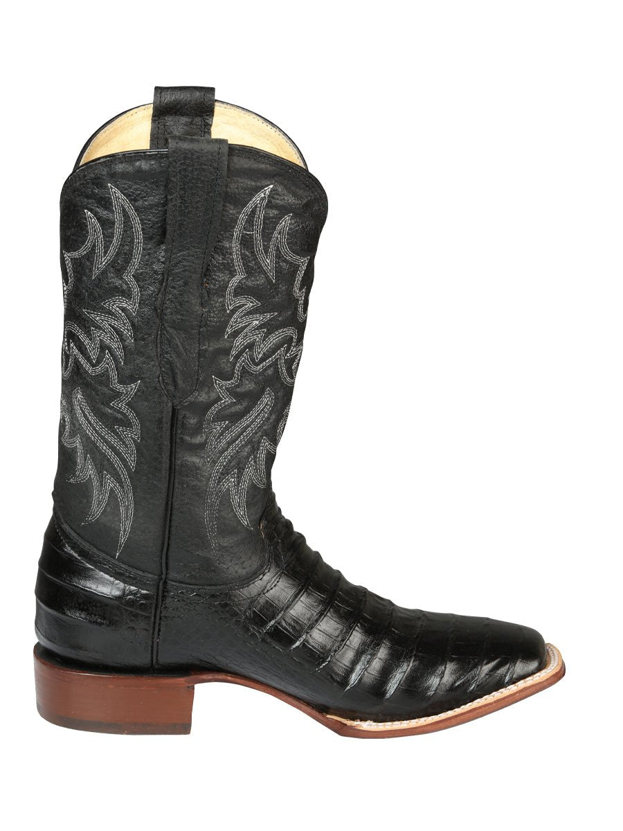 Men's Leather Coco Belly Cowboy Rodeo Boots 'El Señor De Los Cielos' Black 44938 - BELLEZA'S - Men's Leather Coco Belly Cowboy Rodeo Boots 'El Señor De Los Cielos' Black 44938 - Men's Boot - 04493801