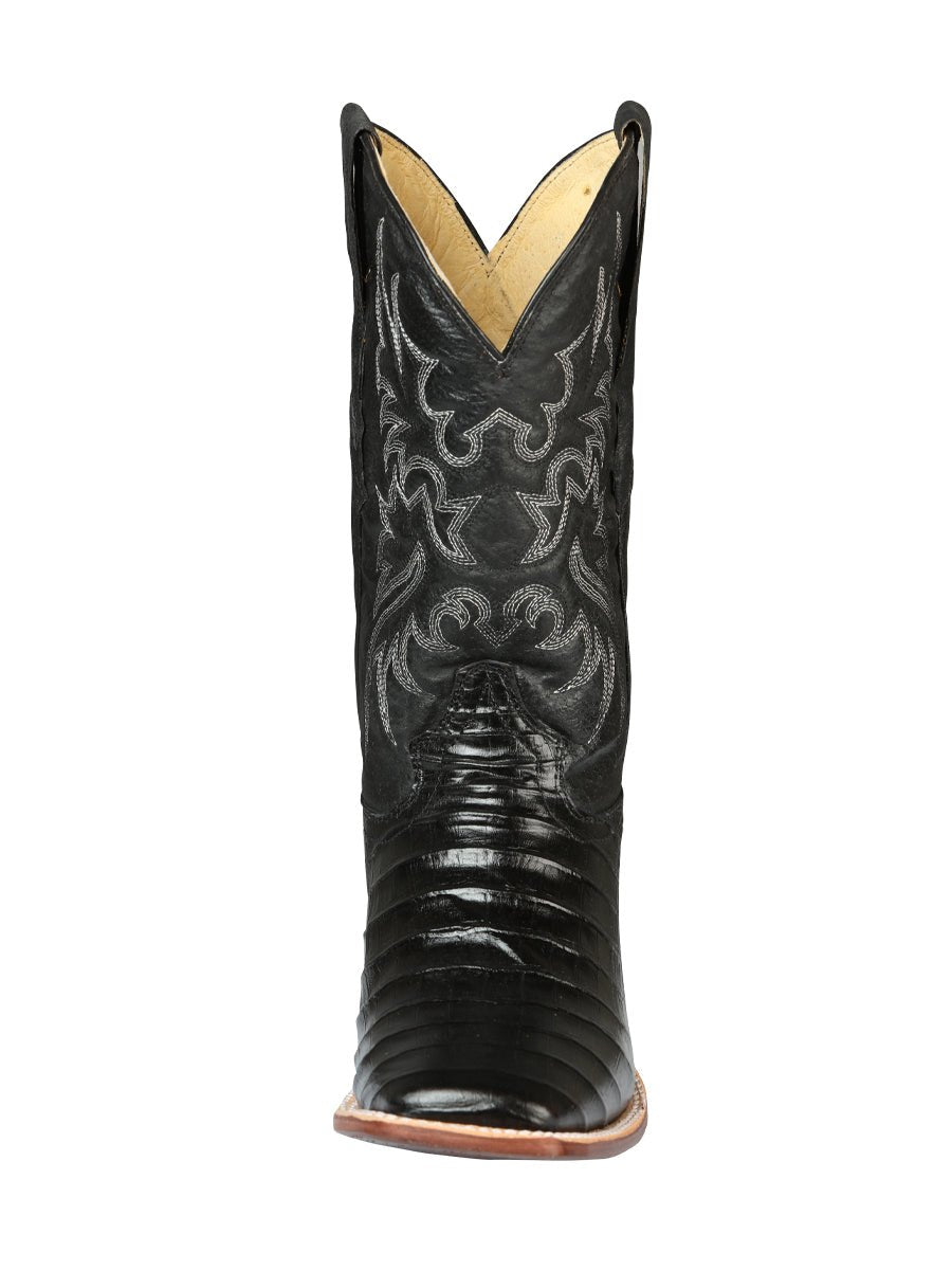 Men's Leather Coco Belly Cowboy Rodeo Boots 'El Señor De Los Cielos' Black 44938 - BELLEZA'S - Men's Leather Coco Belly Cowboy Rodeo Boots 'El Señor De Los Cielos' Black 44938 - Men's Boot - 04493801