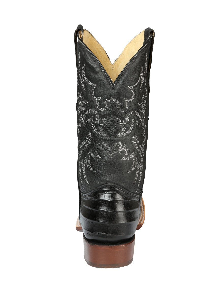 Men's Leather Coco Belly Cowboy Rodeo Boots 'El Señor De Los Cielos' Black 44938 - BELLEZA'S - Men's Leather Coco Belly Cowboy Rodeo Boots 'El Señor De Los Cielos' Black 44938 - Men's Boot - 04493801