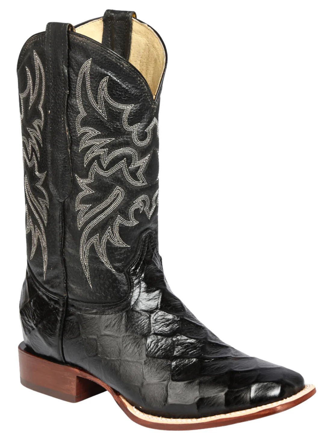 Men's Monster Fish Printed In Cow Leather Rodeo Boots 'El Señor de los Cielos' 44932 - BELLEZA'S - Men's Monster Fish Printed In Cow Leather Rodeo Boots 'El Señor de los Cielos' 44932 - Men's Boot - 04493201