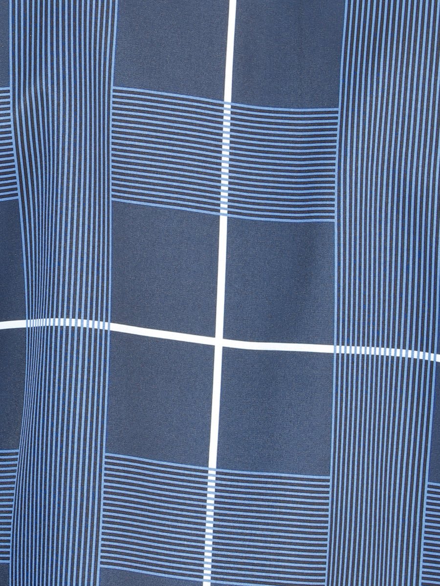 Men's Navy Printed Long Sleeve Western Shirt 'El Señor de los Cielos' 44600 - BELLEZA'S - Men's Navy Printed Long Sleeve Western Shirt 'El Señor de los Cielos' 44600 - Men's Shirt - 04460001