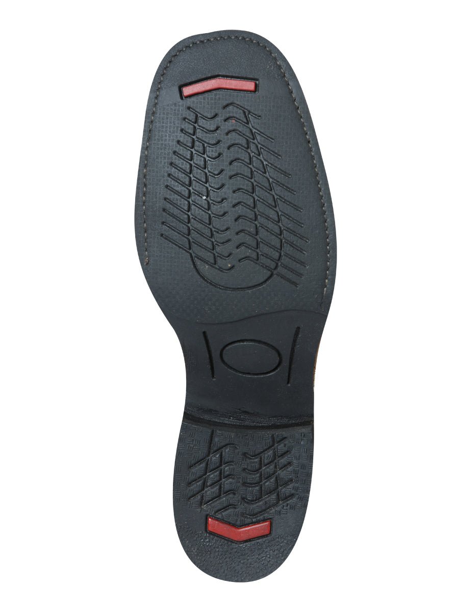 Men's Nubuck Leather Embroidered Saddle Rodeo Western Cowboy Boots 'El General' 51111 - BELLEZA'S - Men's Nubuck Leather Embroidered Saddle Rodeo Western Cowboy Boots 'El General' 51111 - Men's Boot - 05111101