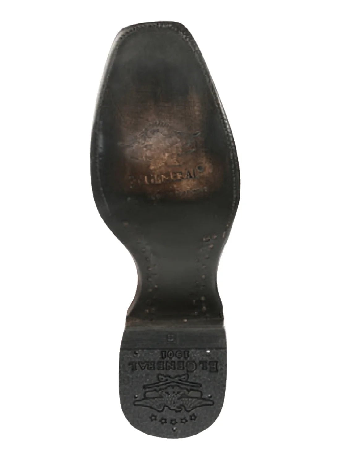 Men's Original Caiman Belly Exotic Cowboy Boots 'El General' Black 45518 - BELLEZA'S - Men's Original Caiman Belly Exotic Cowboy Boots 'El General' Black 45518 - Men's Boot - 04551801