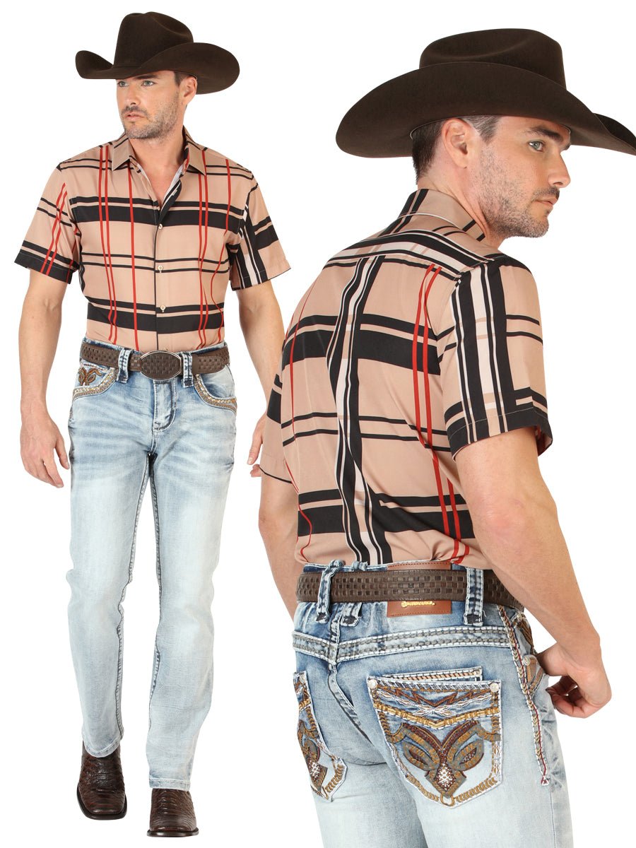 Men's Premium Denim Boot Cut Pants Centenario Light Blue 45531 - BELLEZA'S - Men's Premium Denim Boot Cut Pants Centenario Light Blue 45531 - Men's Pants - 04553101