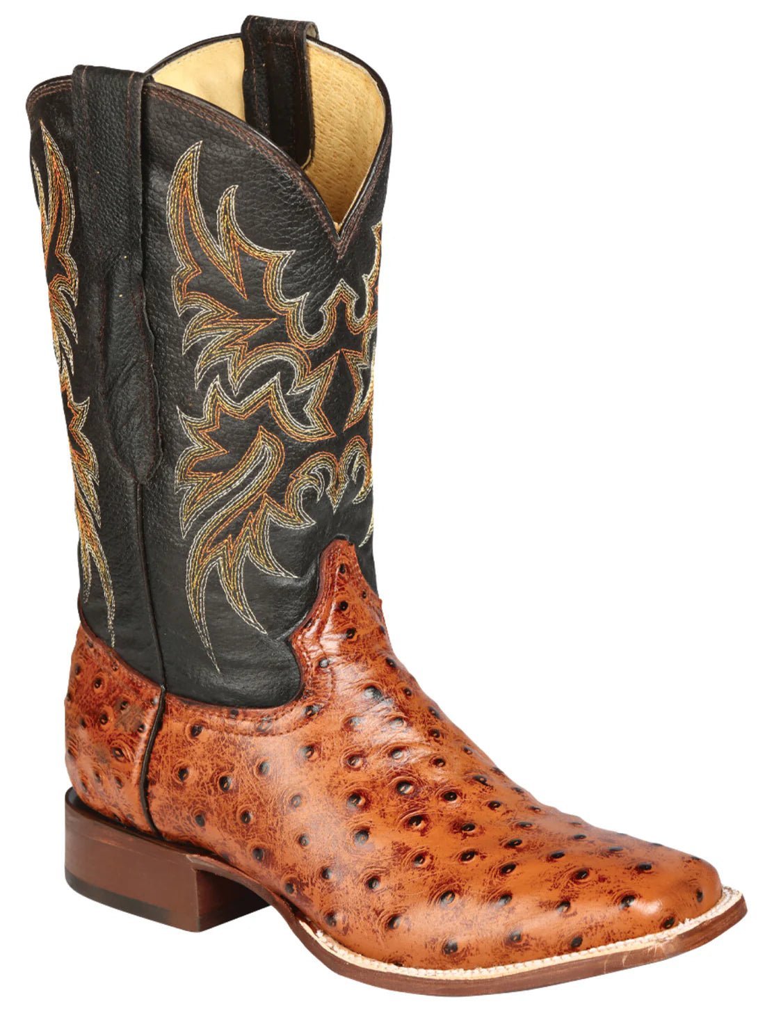 Men's Printed Ostrich Leather Cowboy Rodeo Boots 'El Señor de los Cielos' 44936 - BELLEZA'S - Men's Printed Ostrich Leather Cowboy Rodeo Boots 'El Señor de los Cielos' 44936 - Men's Boot - 04493601