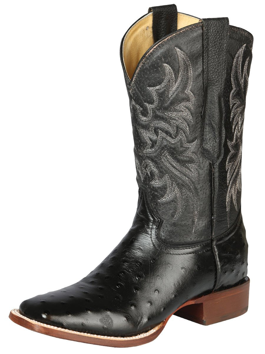 Men's Printed Ostrich Leather Western Cowboy Rodeo Boots 'El Señor de los Cielos' 44935 - BELLEZA'S - Men's Printed Ostrich Leather Western Cowboy Rodeo Boots 'El Señor de los Cielos' 44935 - Men's Boot - 04493501