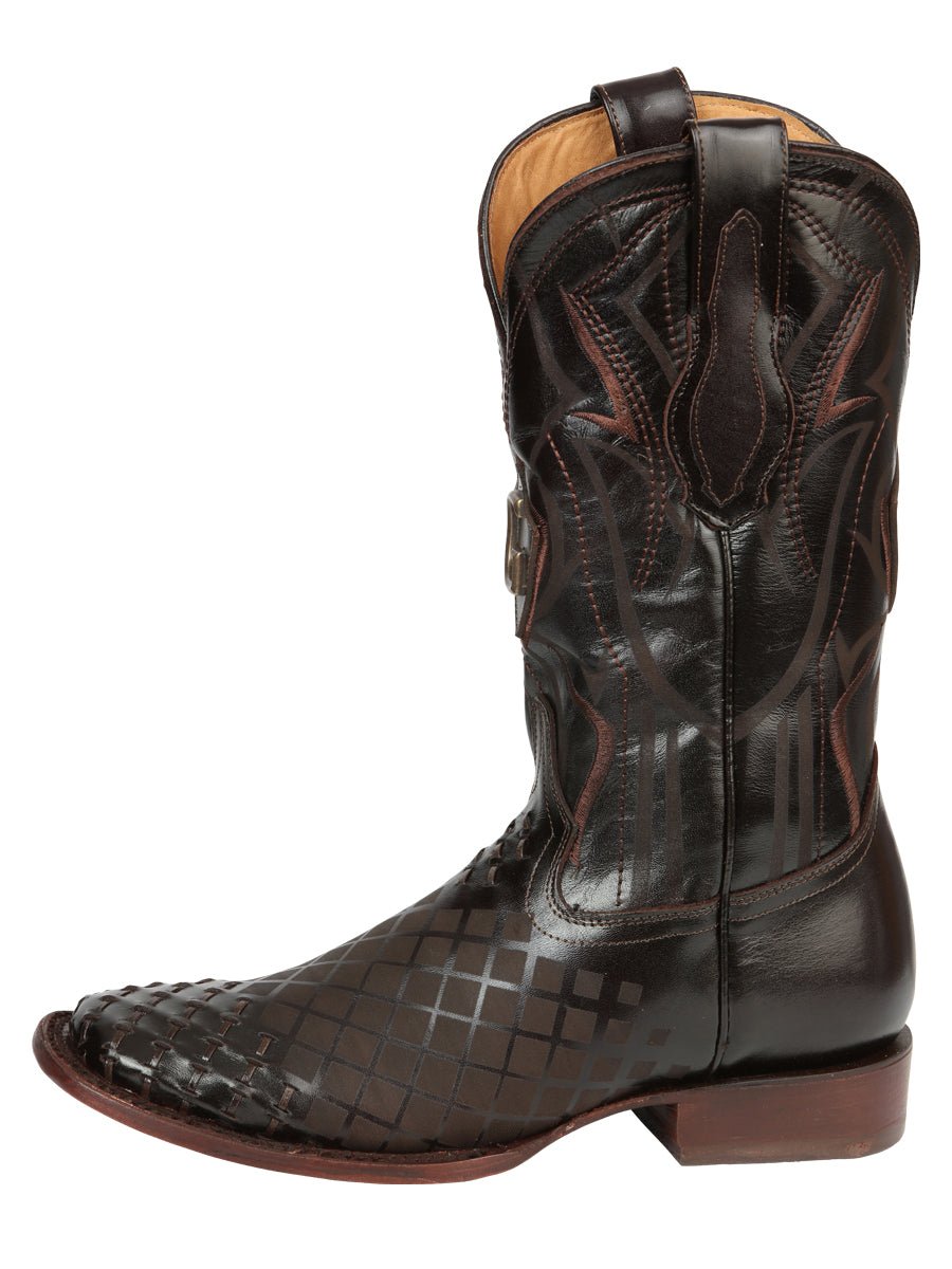Men's Rodeo Boots - El General Pull - Up Leather - Brown 45173 - BELLEZA'S - Men's Rodeo Boots - El General Pull - Up Leather - Brown 45173 - CABALLERO - 04517301