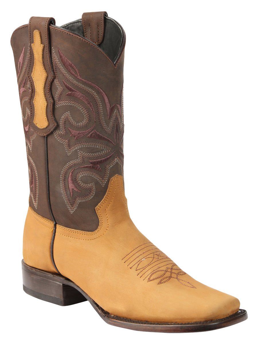 Men’s Rodeo Cowboy Boots Genuine Leather El General Papaya 45526 - BELLEZA'S - Men’s Rodeo Cowboy Boots Genuine Leather El General Papaya 45526 - Men's Boot - 04552601