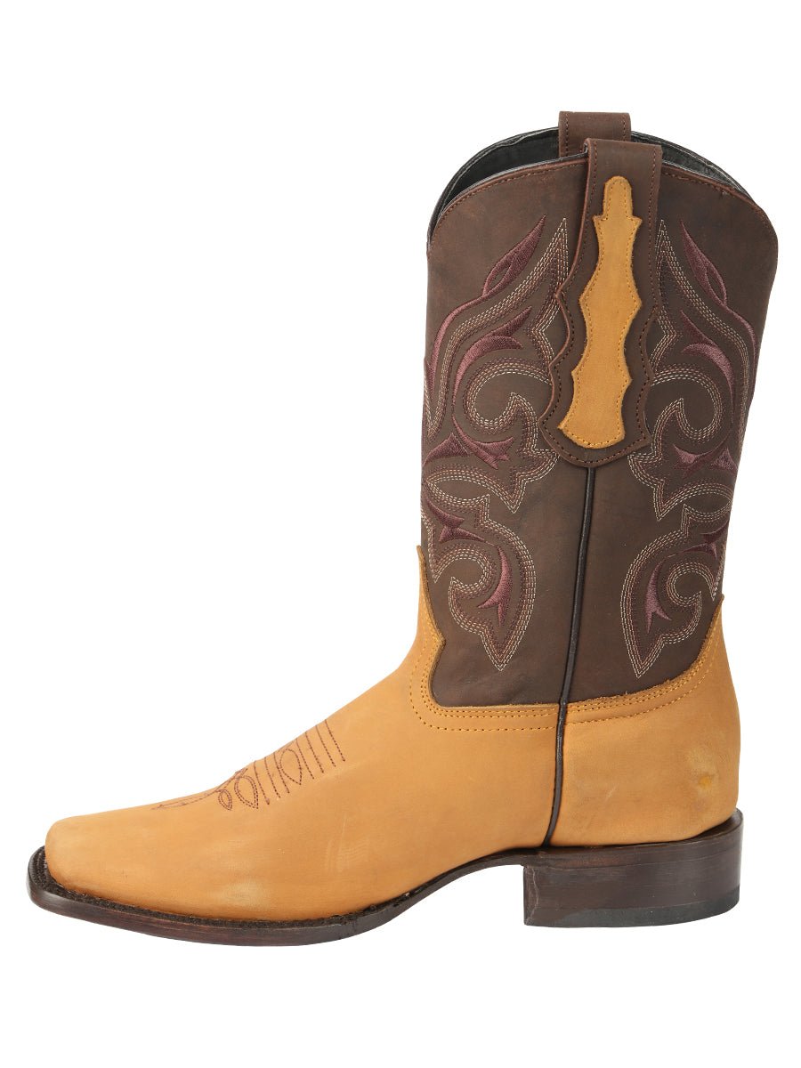 Men’s Rodeo Cowboy Boots Genuine Leather El General Papaya 45526 - BELLEZA'S - Men’s Rodeo Cowboy Boots Genuine Leather El General Papaya 45526 - Men's Boot - 04552601