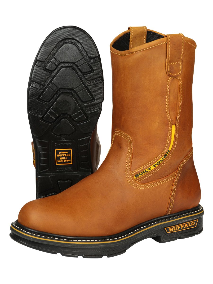 Men’s Rodeo Cowboy Boots Genunie Leather 'El General' Brown 45580 - BELLEZA'S - Men’s Rodeo Cowboy Boots Genunie Leather 'El General' Brown 45580 - Men's Boot - 04558001