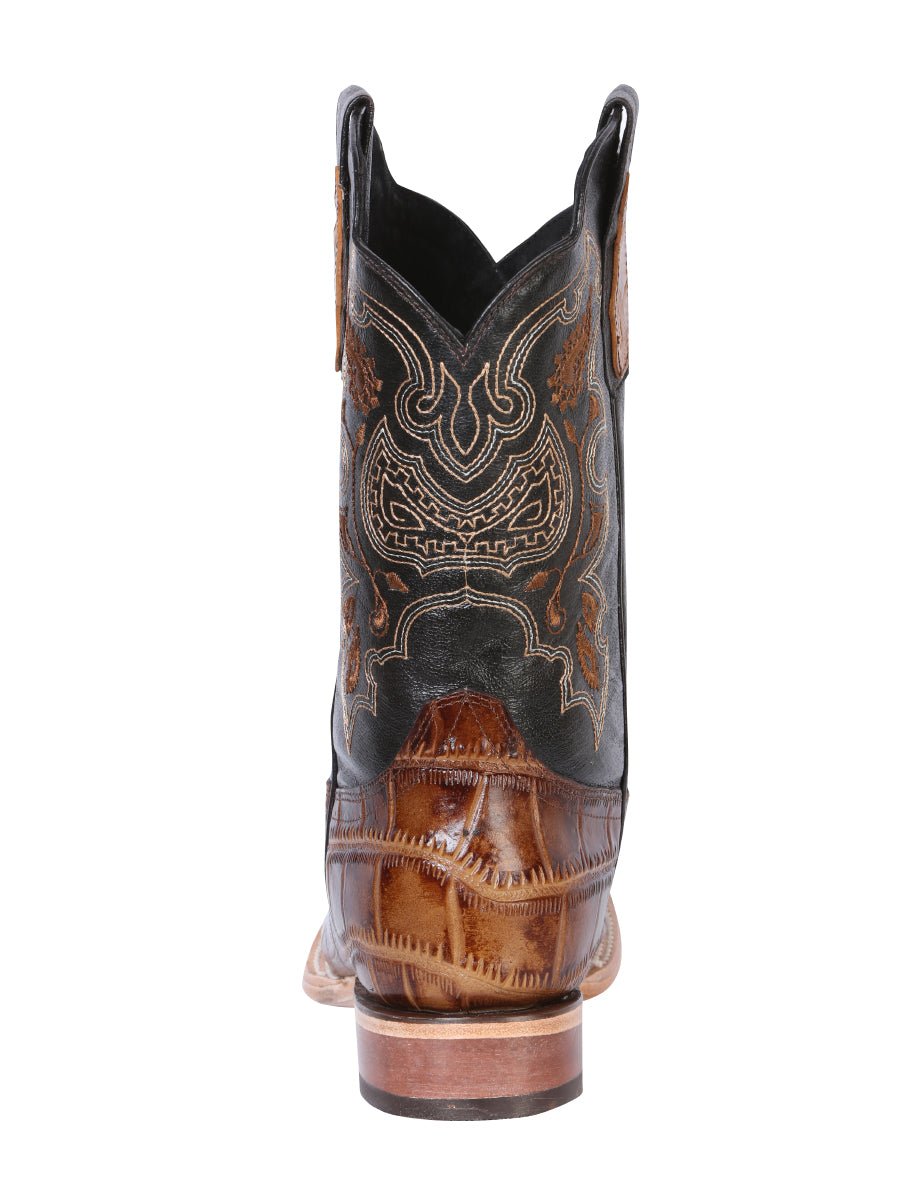 Men's Rodeo Crocodile Printed Cowboy Boots 'El General' Light Brown 41794 - BELLEZA'S - Men's Rodeo Crocodile Printed Cowboy Boots 'El General' Light Brown 41794 - Men's Boot - 04179401