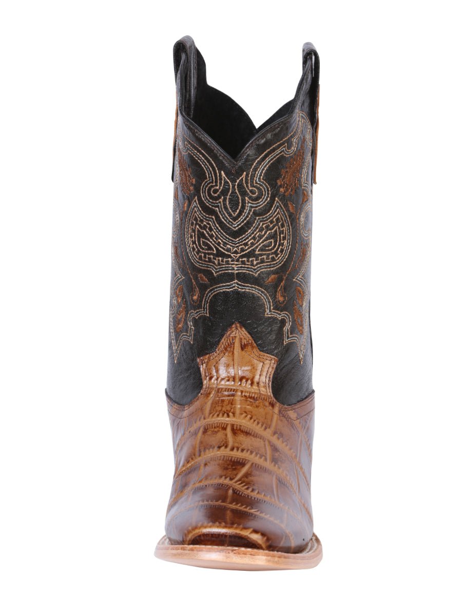 Men's Rodeo Crocodile Printed Cowboy Boots 'El General' Light Brown 41794 - BELLEZA'S - Men's Rodeo Crocodile Printed Cowboy Boots 'El General' Light Brown 41794 - Men's Boot - 04179401