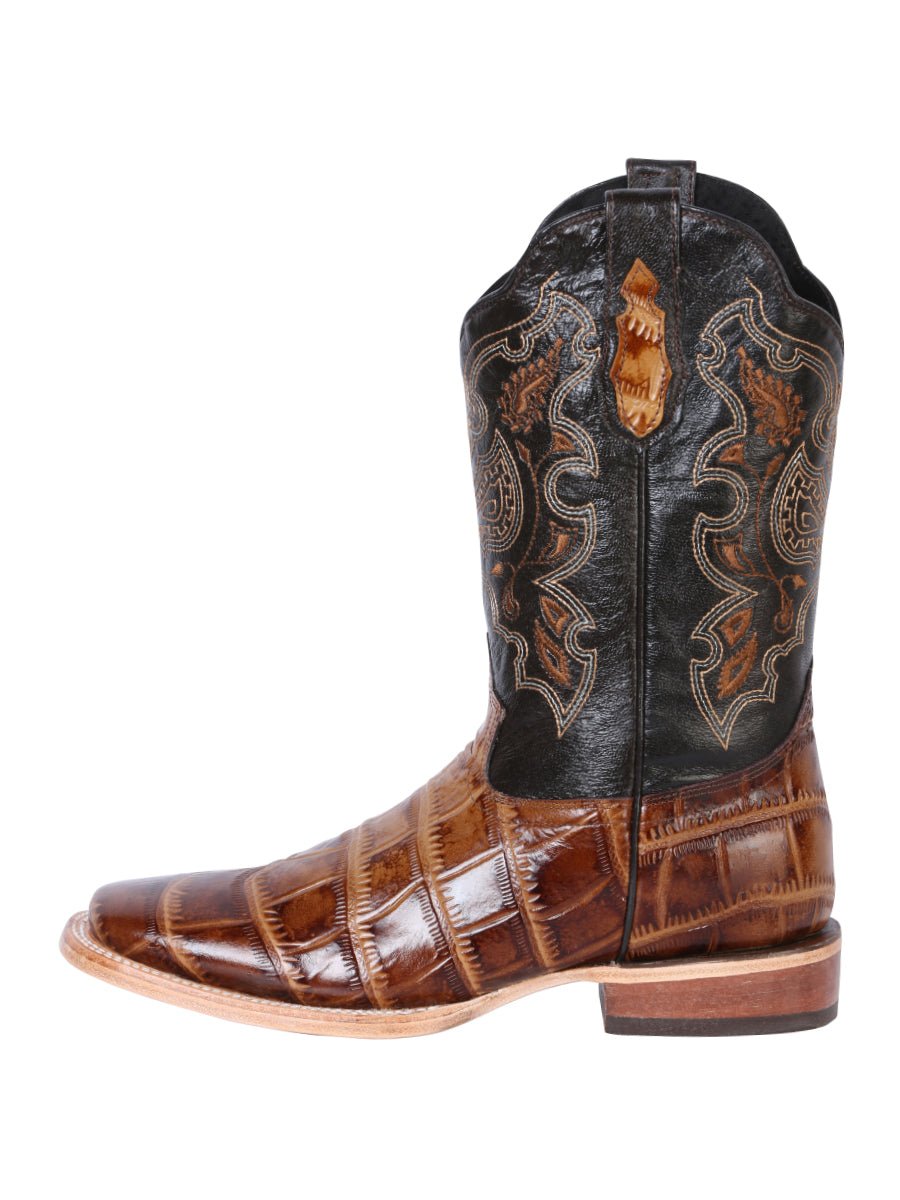 Men's Rodeo Crocodile Printed Cowboy Boots 'El General' Light Brown 41794 - BELLEZA'S - Men's Rodeo Crocodile Printed Cowboy Boots 'El General' Light Brown 41794 - Men's Boot - 04179401