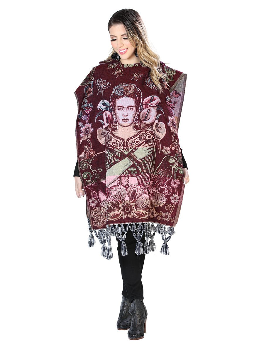 Mexican Artisanal Poncho 100% Acrylic Multicolor 603881 - BELLEZA'S - Mexican Artisanal Poncho 100% Acrylic Multicolor 603881 - DAMA - 60388101