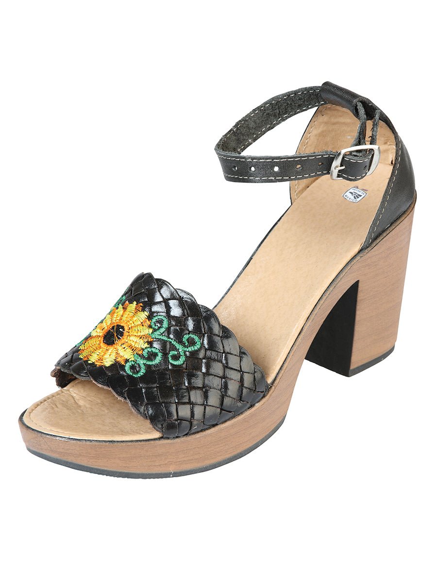 Mexican Artisanal Sandals Leather Black 603921 - BELLEZA'S - Mexican Artisanal Sandals Leather Black 603921 - DAMA - 60392101